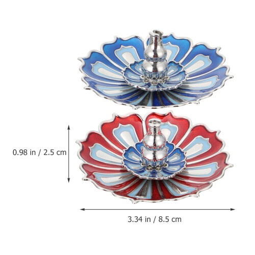 2Stk Dekorative Räucherstäbchenhalter In Lotusform 2