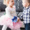 Children Performance Pompons Armbänder Silber Mit Haargummi 4