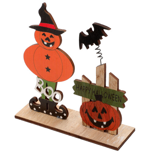 3Stk Halloween Tischmitte Holz Tischschmuck 2