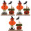 3Stk Halloween Tischmitte Holz Tischschmuck 5
