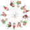 3 Sets Weihnachtsbaum Hängeschmuck Xmas Anhänger 3