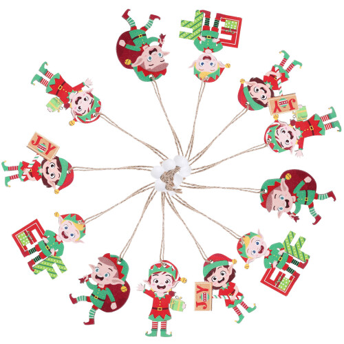 3 Sets Weihnachtsbaum Hängeschmuck Xmas Anhänger 2