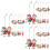 3 Sets Weihnachtsbaum Hängeschmuck Xmas Anhänger 8