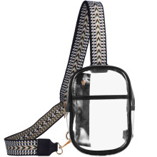 Clear , Transparente Stadiontasche Für Frauen, Umhängetasche