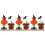 3Stk Halloween Tischmitte Holz Tischschmuck 6