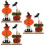 3Stk Halloween Tischmitte Holz Tischschmuck 9