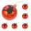 24 Halloween Glitzer Bruchsichere Baumkugeln 1