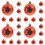 24 Halloween Glitzer Bruchsichere Baumkugeln 7