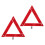 2 Stuks Kantelbare Reflecterende Rood Waarschuwingsbord 1