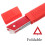 2 Stuks Kantelbare Reflecterende Rood Waarschuwingsbord 7