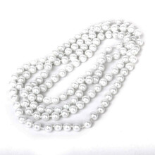 Fashion Kralenstijl Lange Trui Fashion Ketting Ketting (Wit)