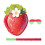 Set Fragola Con , Maschera E Per Festa A Tema 10