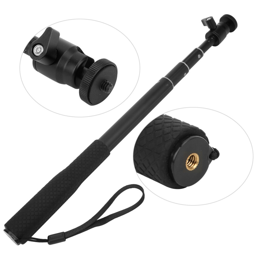 4-Section Telescopic Selfie Stick With Ballhead For Phone, 93Cm, Black 9461362401224