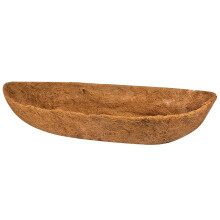 Half Moon Shaped Coconut Matting Liner For Garden Planters | Hanging Basket Replacement | Natural Fiber, Multiple Sizes(30 inch)