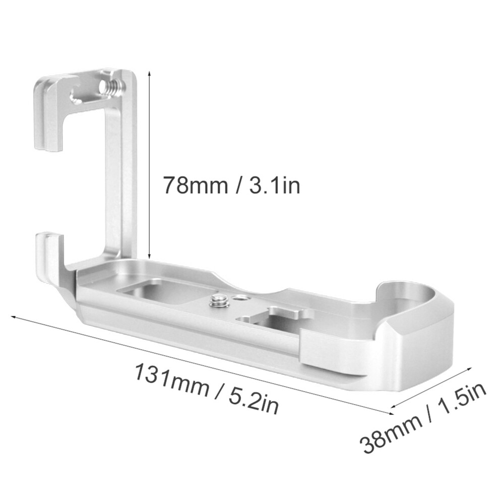 Aluminium Alloy L-Shaped Quick Release Plate For Canon Eos M50, Silver 9491362401153