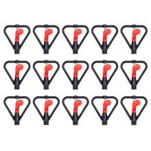 360 graders roterende sprinklerhoved til havevandingssystem, mikroroterende sprinklere vandbesparende design med plastik og rustfrit stål af høj