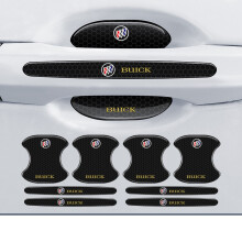 (BUICK) 8PCS Black Car Door Handle Cup Protector Anti-Scratches Cover Guard Film Protector Stickers