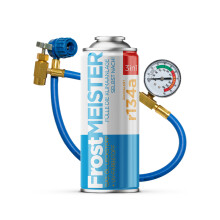 FROSTMEISTER 3in1 400ml - R134a Dose + Schlauch - Selbstbedienungs-Klimaanlagen-Set