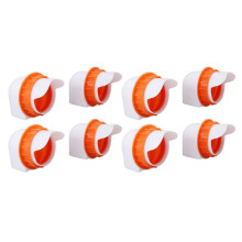 Wetterfester 8+1 Geflügeltränke mit Deckel, Orange, verschüttungsfest