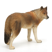 Brauner Wolf Simulationsmodell Ornament – 17,8x7,8x12,8cm Lernspielzeug
