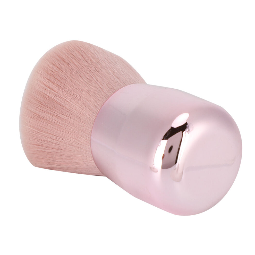 Portable Face Makeup Brush Tool, Fiber Wool, Round/Oblique Head