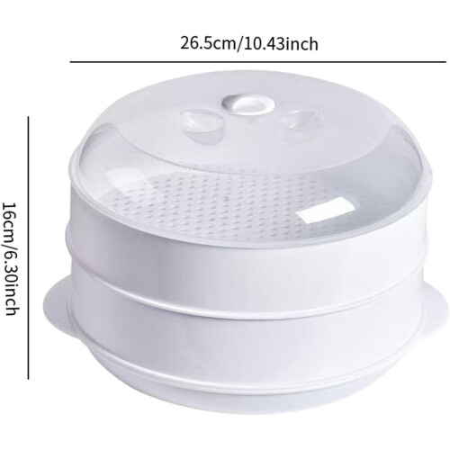 Microwave Steamer, Vegetable Steam Shell for The Microwave Heating Shell for Food, Multi, double layer 1