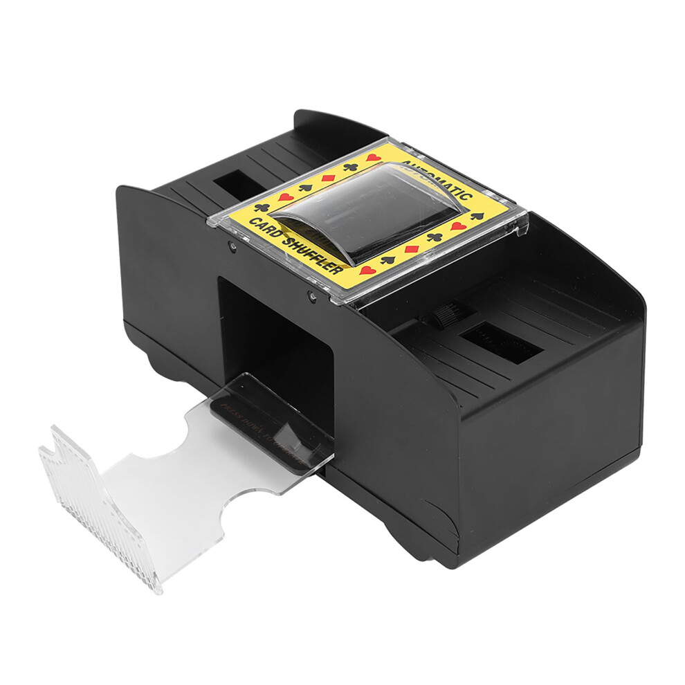 Labor-Saving Card Shuffler for Elderly Shuffles 1-2 Decks Efficiently