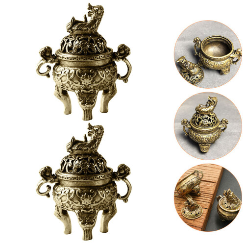 2Stk Kupfer Tischmini Räucherstäbchenhalter Wohnaccessoire 2