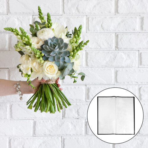 1 Set 20Stk Transparentes Papiere Für Blumenverpackung Opp 1
