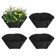 Non Woven Liners for Hanging Baskets 4 Pack for Easy Plant Maintenance and Growth (12in)