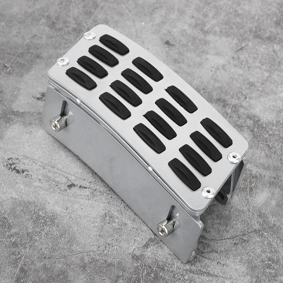 Jeep Wrangler Accelerator Pedal Foot Rest Anti-Slip Rubber Pad For 07-17 Models Silver 3141362406592