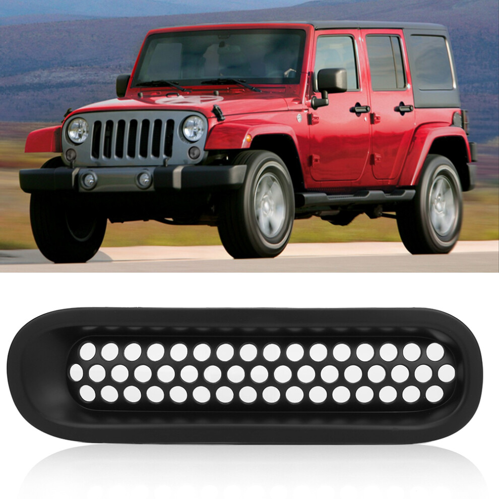 7Pcs Jeep Jk Wrangler 2007-2015 Front Mesh Grille Inserts Abs 9341362406569