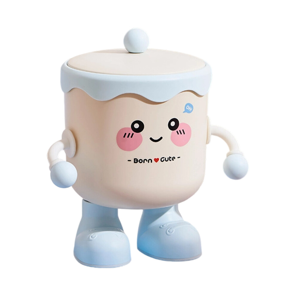 Miniature Storage Container For Desk Items Plastic Bin For- Blue