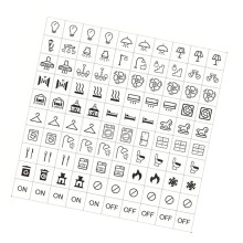 Switchs Panel Sticker Switchs Panel Label Decal Light-black