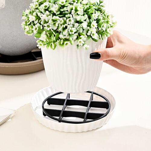 20pcs Ventilated Flower Pot Bases Leakproof Durability-20cm 1