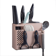 Bestikorganisator, førsteklasses materialer, praktisk og fleksibel vægmonteret bestikholder, pladsbesparende design, stor kapacitet til køkkenet,