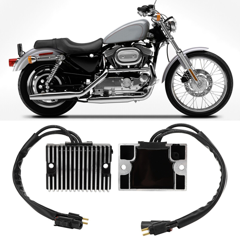 Motorcycle Voltage Regulator Rectifier For Xl 1200C S 1994-2003 Silver/Black 8071362408300