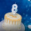 Fantasy Winter Snowflake Theme Birthday Number Candle For-7 6