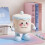 Miniature Office Desk Container With Sealed Cover Plastic-Pink 5