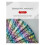 Plastic Hand Held Folding Fan Chinese-rainbow. Black fan frame 5