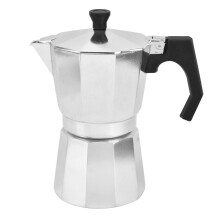 Tragbare Camping-Kaffeemaschine, robustes Design aus Aluminiumguss, klassische italienische Moka-Kanne, einfach zu bedienender Espresso-Brüher,