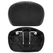 Bequemer schwarzer PU-Leder-Fahrradsattel, 17 cm x 26 cm