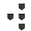 4 Pin Display Pennant Emaille Badge Zwart M 6