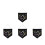 4 Pin Display Pennant Emaille Badge Zwart M 3
