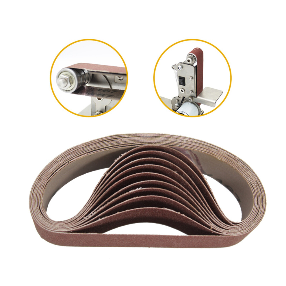 10Pcs 30X330mm 800 Grit Abrasive Sanding Belts For Polishing And Grinding 7641362409983