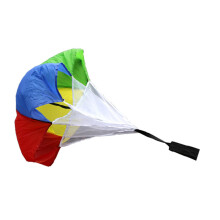 Colorful Resistance Parachute Athletic Strength Umbrella with Mesh Panel for Running Equipment Outdoor Speed and Endurance Training Fitness Supplies
