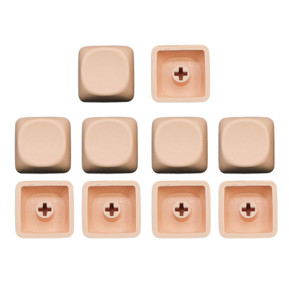 10Piece Pbt Blank Keycap Moa Profile 1U Gaming- Coffee Light 7704000169622