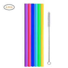 Adjustable Wall Clock Style Silicone Straws Reusable Drinkware Accessories Eco Friendly BPA Free Foldable Soft Drinking Straws for Kids Adults Safe fo