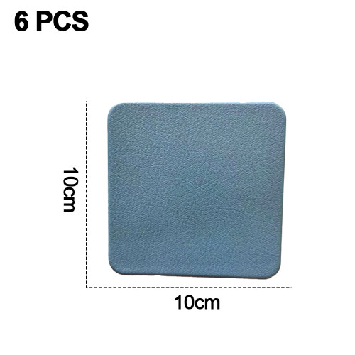 Rectangle Leather Labels, Waterproof Non-Slip Imitation Leather Embossed for Crafting Projects 1