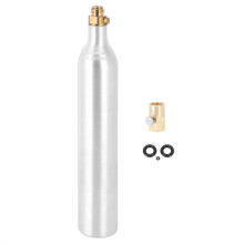 Brugervenlig sodavands-CO2-adapter, kompatibel med omvendt osmosesystem, koldtvandshane, blyfri rustfrit stål, hurtigfyldnings-CO2-cylinderstik,